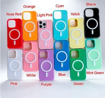 Silicone Phone Case compatible with iPhone 17, 16e, 15 Plus, 14 Pro Max, 13, 12, 11, MagSafe Compatible, Drop Protection, Multiple Colours (Black)
