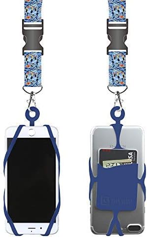 Gear Beast Cell Phone Lanyard - Mobile Phone Lanyard with Case Holder, Card Pocket, Soft Neck Strap, and Detachable Clip - Compatible with iPhone, Galaxy, & Most Smartphones - Skiing