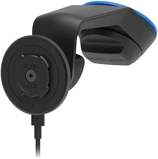 Quad Lock Suction Windshield/Dashboard Car Phone Holder for iPhone, Galaxy, Pixel Cases and Universal Adaptors