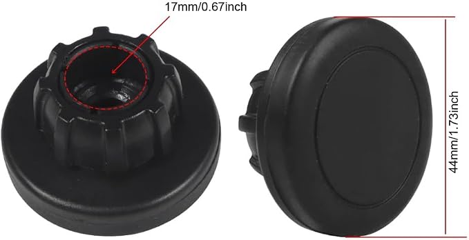 2 Pack Magnetic Phone Holder Mount Magnet and Metal Plate with 17mm Ball Joint Socket Replacement Base for Car Smartphone Stand Air Vent Windshield Dashboard Cradle-Less Stick-On Case