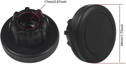 2 Pack Magnetic Phone Holder Mount Magnet and Metal Plate with 17mm Ball Joint Socket Replacement Base for Car Smartphone Stand Air Vent Windshield Dashboard Cradle-Less Stick-On Case