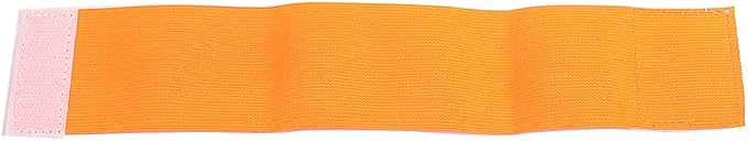 Captain Armband, Outdoor Team Sports Groups Soccer Armbands Adjustable Player Bands Elastic Soccer Captain Armband for Adult Youth School Team Competition Players(Orange)