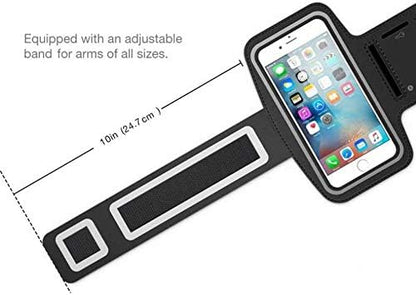 Running Armband Sports Gym Workout Case for Galaxy XCover Pro, Cover Band Neoprene Reflective Water Resistant Compatible with Samsung Galaxy XCover Pro