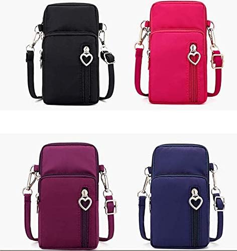 Women Nylon Cell Phone Purse Small Crossbody Bag Sport Armband for iPhone 13 Pro Max Galaxy S22 S21 Ultra Moto G Pure G Power