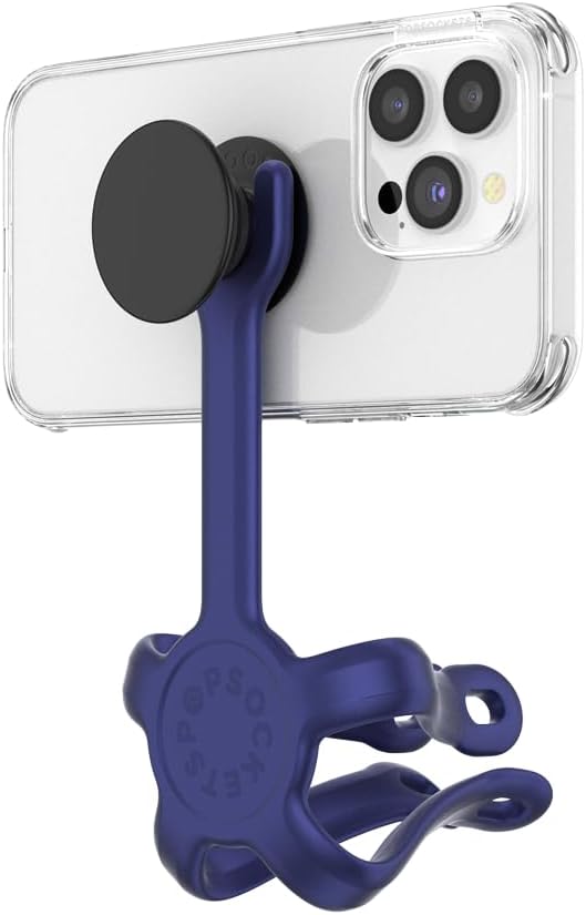 PopSockets Flexible Phone Mount & Stand, Navy Blue - French Navy