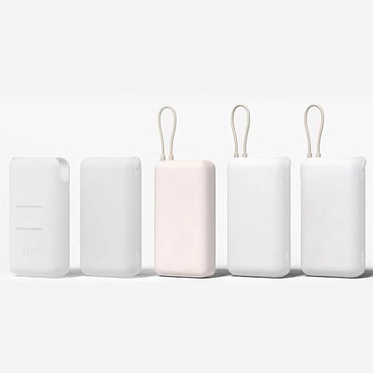Silicone Case for Xiaomi Built-in Cable Power Bank 20000mAh 22.5W PB2020MI Dustproof Shockproof Soft Silicone Protective Case Skin Sleeve Cover Accessory