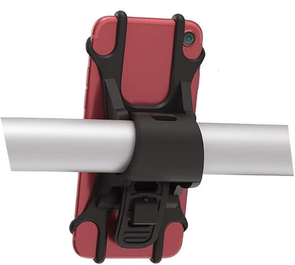 Bike Motorcycle Phone Mount GPS/Map/Music Made of Durable Non-Slip Silicone.Scooter Detachable Bike Phone Holder for Handlebars,Compatible with 99% iPhone 11-17, Samsung, 4.5"-6.9" Phones