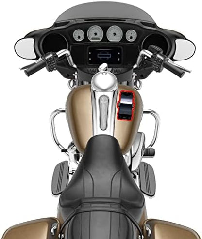 LycoGear Heavy Duty Magnetic Mount Aluminum Smartphone Holder w/Security Tether for Smartphones *Best for Motorcycle Snow Mobile Forklift Pillar Gym Workout or Anything Magnet Stick on