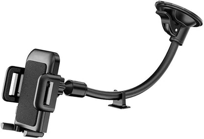 Car Phone Holder Mount, Cell Phone Holder for Car,Universal Car Phone Mount Windshield with Strong Suction, Anti-Shake Stabilizer Phone Car Holder,Compatible with All iPhone Android Smartphone