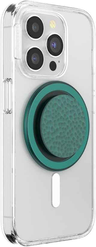 PopSockets Phone Grip for MagSafe, Magnetic Holder, Phone Stand, Green - Enamel Hammered Fresh Pine
