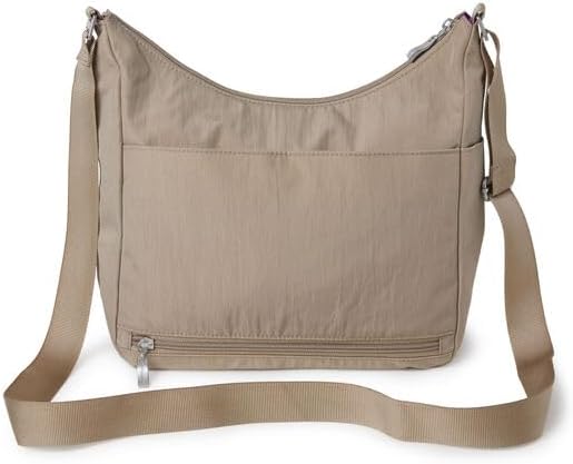 Baggallini womens Everywhere Bagg Crossbody Women 11x9 Lightweight Nylon Hobo Water-resistant Travel Bag W/Rfid