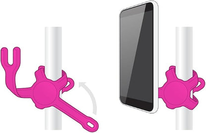 PopSockets: Flexible Phone Mount & Stand, Phone Tripod Mount, Universal Device Mount - Hot Pink
