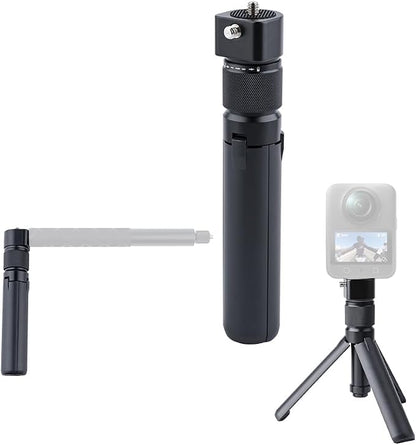 Bullet Time Handle Tripod Rotating Grip for Insta360 X5/X4/X3, DJI OSMO Pocket 3, GoPro – 360° Rotating Grip, 1/4" Thread, 6 lbs Capacity, Compact Selfie Stick & Tabletop Tripod