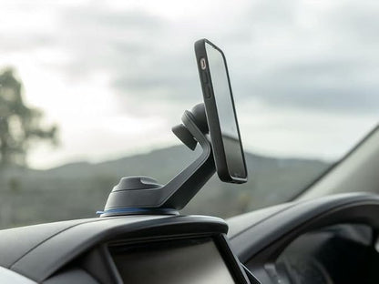 Quad Lock Suction Windshield/Dashboard Car Phone Holder for iPhone, Galaxy, Pixel Cases and Universal Adaptors