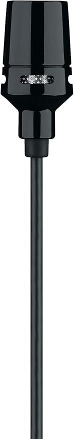 Shure Centraverse Lavalier Microphone, Black, Cardioid Condenser Mini Lav Mic, Clip-On for Hands-Free Use, TA4F Connector, Wireless Bodypacks (CVL-B/C-TQG)