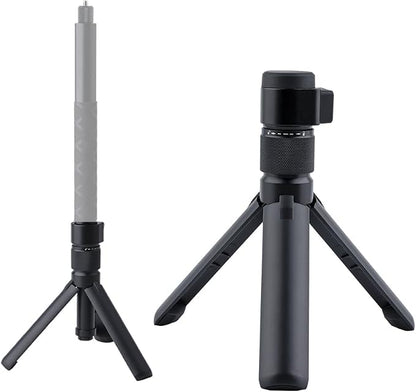 Bullet Time Handle Tripod Rotating Grip for Insta360 X5/X4/X3, DJI OSMO Pocket 3, GoPro – 360° Rotating Grip, 1/4" Thread, 6 lbs Capacity, Compact Selfie Stick & Tabletop Tripod