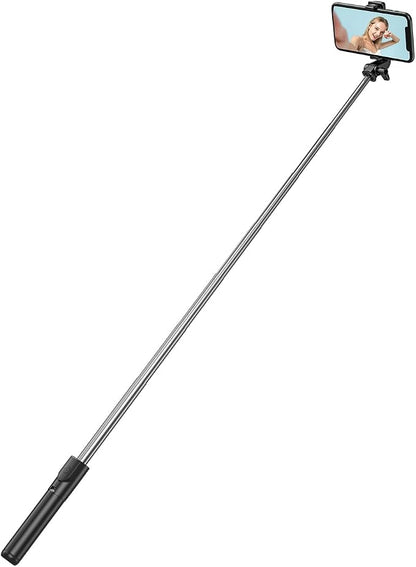 Tianle Selfie Stick, 40 Inch Phone Tripod Extendable Cell Phone Tripod Stand with Wireless Remote and Phone Holder Compatible with iPhone Android Phone for Selfie, Video Recording, Photo