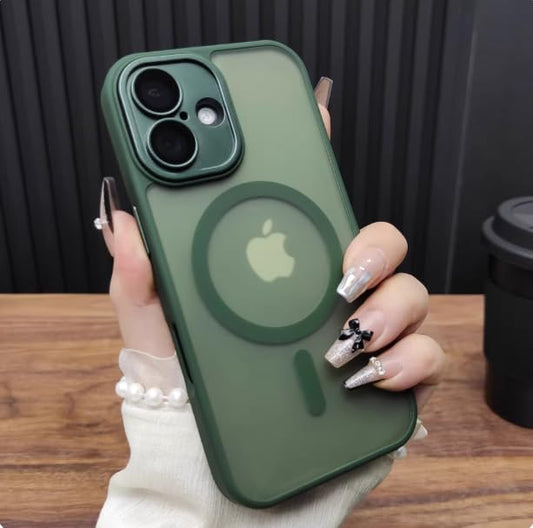 Anqrp 360° All-in-ONE Stand Case for iPhone 14 Case with Rotatable Magnetic Kickstand Ring Holder, Compatible with MagSafe, MIL-Grade Shockproof iPhone 14 Phone Case,Deep Green