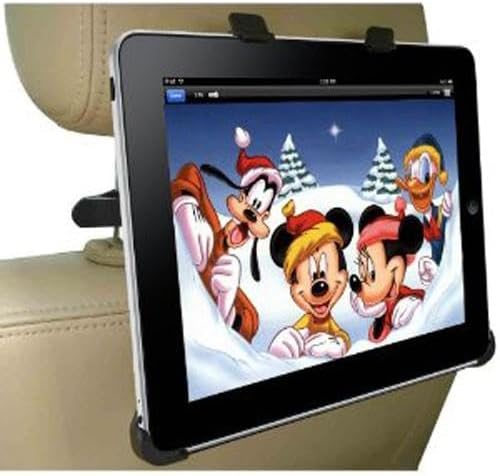 Car Headrest Mount Holder Seat Back Compatible with Samsung Galaxy Tab S9 FE/S7 FE/S9 FE Plus, Cradle Swivel Tablet Dock
