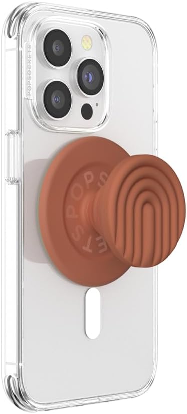 PopSockets Phone Grip for MagSafe, Magnetic Holder, Phone Stand, Boho - Terra-Cotta