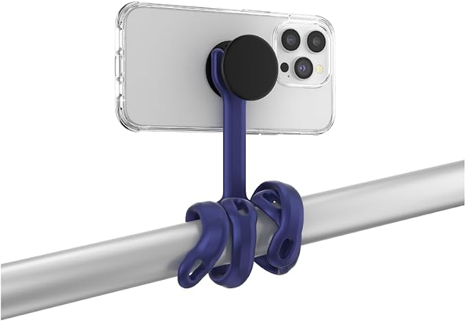 PopSockets Flexible Phone Mount & Stand, Navy Blue - French Navy