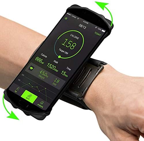 Outdoor Cycling Sport Running Gym 360° Rotating Armband Wristband Phone Holder for iPhone Air, iPhone 17 Pro, 16 Plus 15 14 13 12 11 Pro Max XR Samsung Galaxy A16 A15 A25 A35 A55 A36 A26 A54