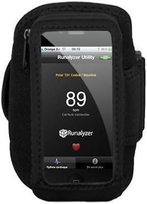 Runalyzer Sport Armband. Size M/L. iPhone 5 / 5C / 5S & Touch 5. Black 17705