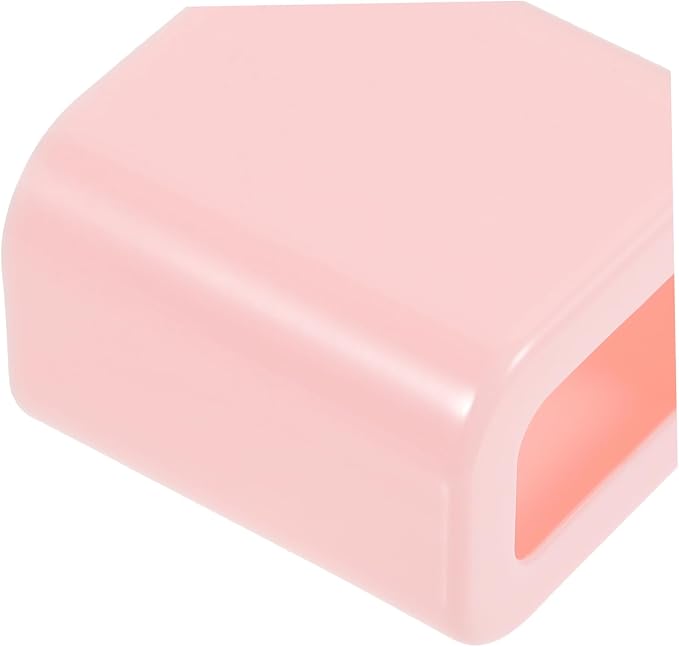 Hemobllo Power Adapter Case for Charger Protective Shell Compact and Lightweight Design with Easy Access Pink Color with Silicone Accessories for Travel and Storage