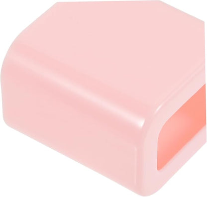 Hemobllo Power Adapter Case for Charger Protective Shell Compact and Lightweight Design with Easy Access Pink Color with Silicone Accessories for Travel and Storage