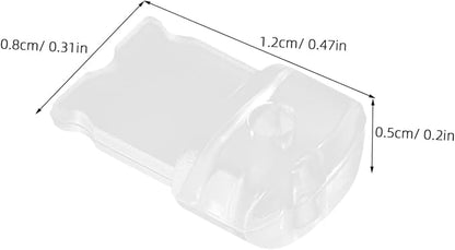 Housoutil 30pcs Transparent Charging Port Plugs Dustproof Protective Sleeves for Accessories Simple Installation Lightweight Convenient Essential for Preventing Debris