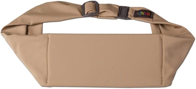 BANDI Plus Size Fanny Pack for Women - Travel-Ready Pocket Belt with Secure Hidden Money & Running Belt for Phone, Passport, Keys, & Medical Devices, Adjustable Fit, Comfortable (Taupe)