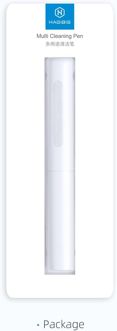 Hagibis Cleaning Pen for Airpods Pro 1 2 3 Multi-Function Cleaner Kits Soft Brush for Bluetooth Earphones Case Cleaning Tools for iPhone 16 15 Pro Max LEGO Camera Lens (White)