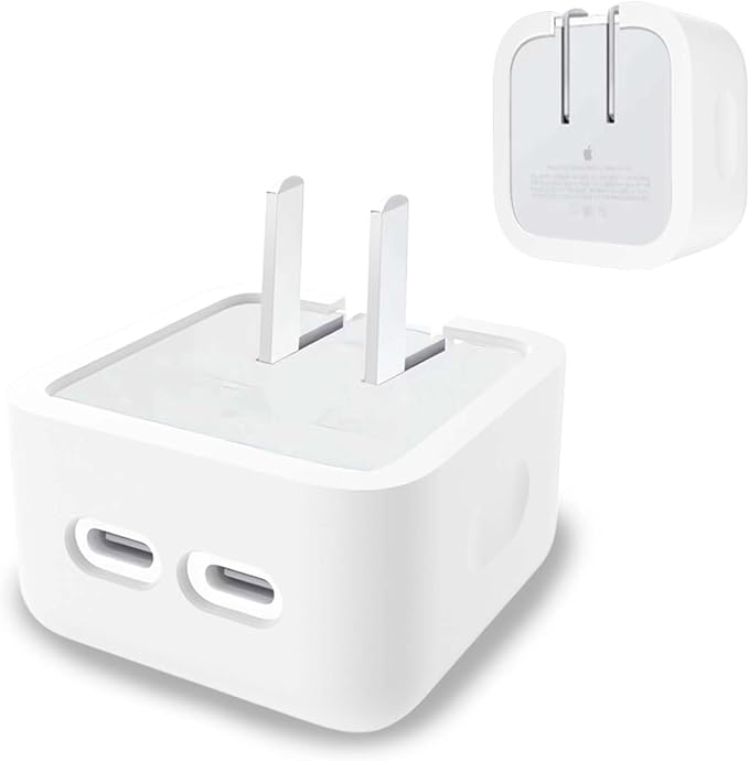 Case for Apple 35W Power Adapter,NOUKAJU Silicone Protective Cover,Drop-Proof,Scratch-Proof,Shock-Proof,Protective Case for Apple 35W Charger(White)