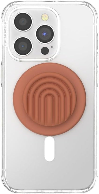 PopSockets Phone Grip for MagSafe, Magnetic Holder, Phone Stand, Boho - Terra-Cotta