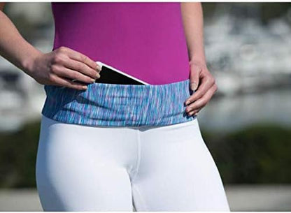 BANDI Pocketed Wraps – Running Waist Belt with Pockets for Phone, Money, Keys & Medical Devices | Secure, No-Bounce Travel & Fitness Belt, for Women and Men, USA Company