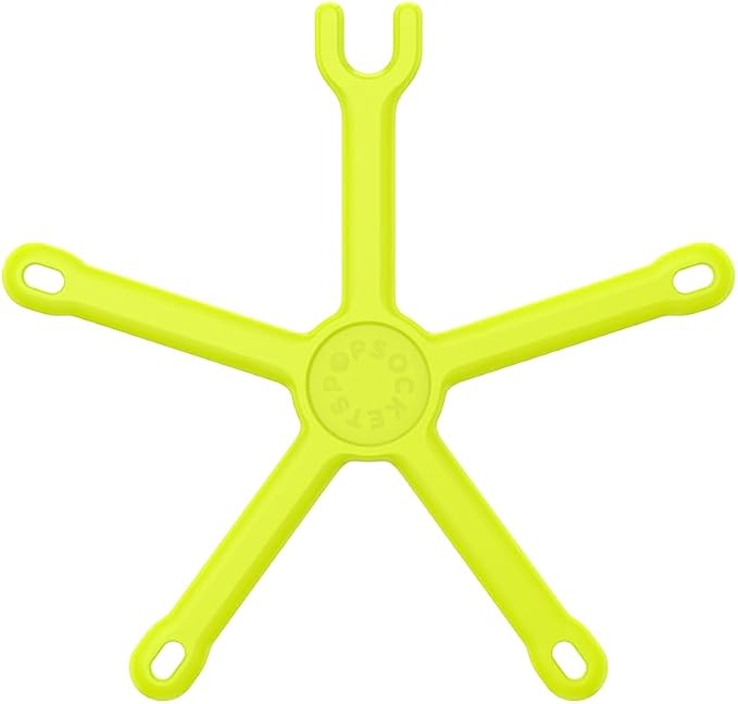PopSockets Flexible Phone Mount & Stand, Neon Yellow - Chartreuly