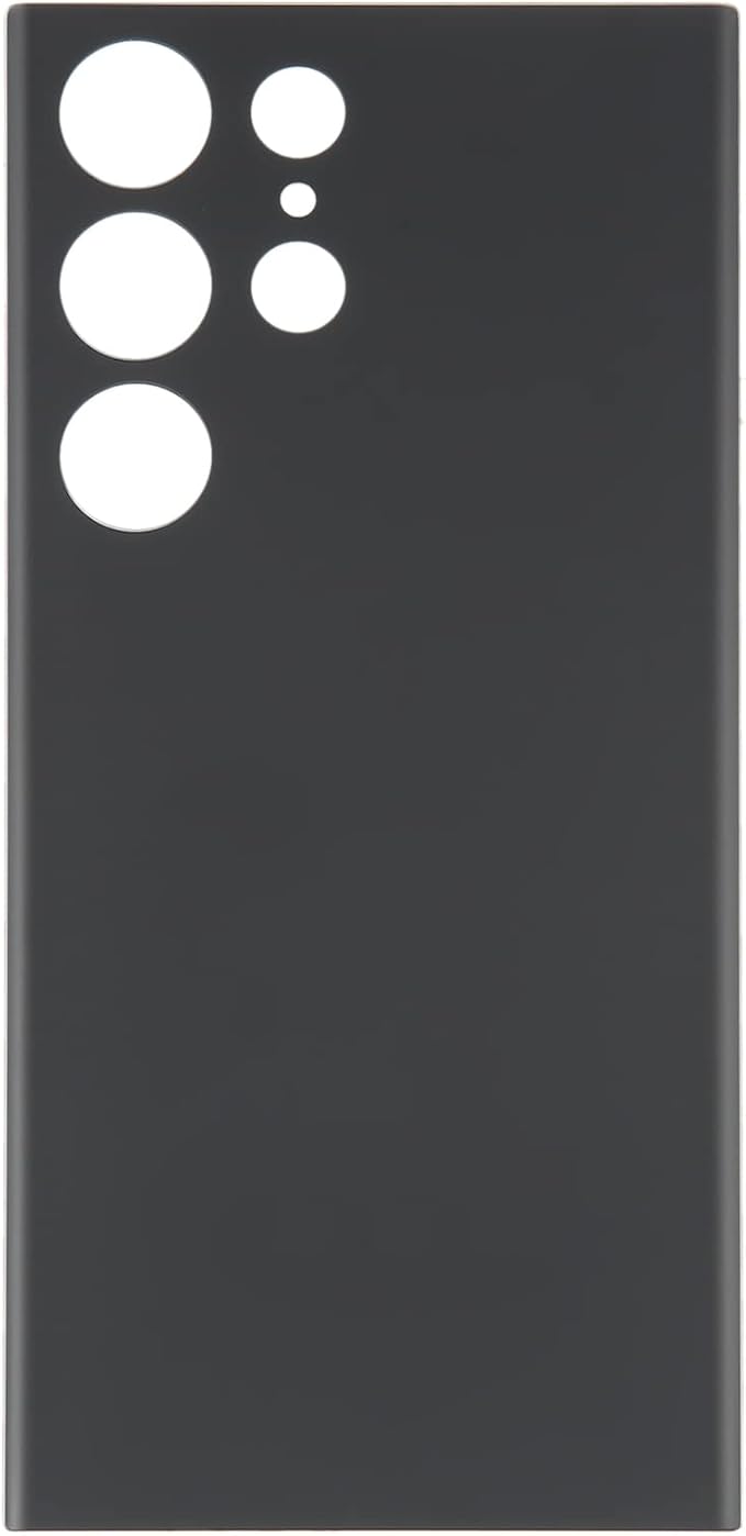 Back Panel Replacement for Galaxy Galaxy S23 Ultra 5G SM-S918B Easy On Installation Battery Cover (Black)