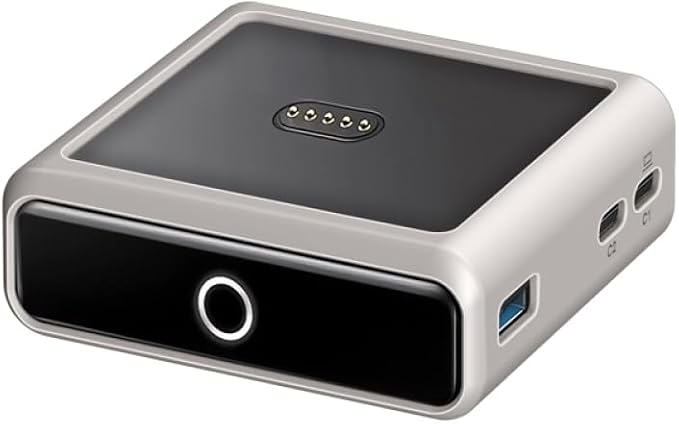 Case for Anker Prime Bank 100W, Charger Dock Silicone Protective Case, Charging Power Dustproof Shockproof Cover (Gray)
