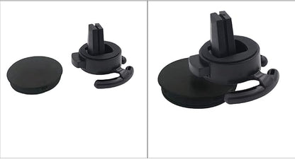 Car Vent Mount Holder - Compatible with Popsocket - Car Mount Made for Pop Socket Grips Collapsible Phone Holder for Pop Mount with Secure AC Vent Clip Horizontal Air Vent ONLY (Black)