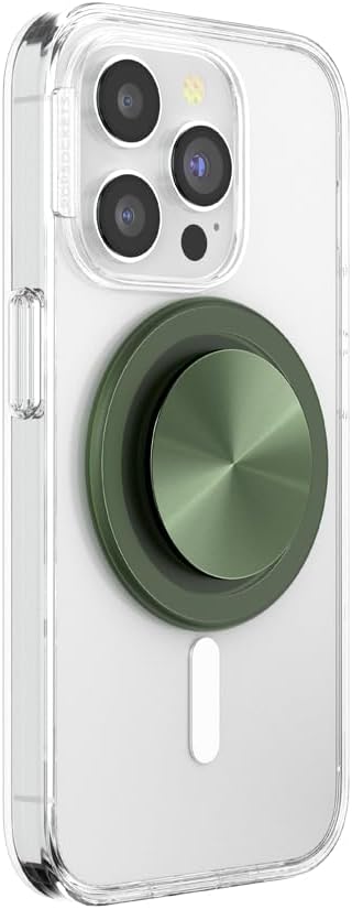 PopSockets Phone Grip for MagSafe, Magnetic Holder, Phone Stand, Green - Alum Radial Love
