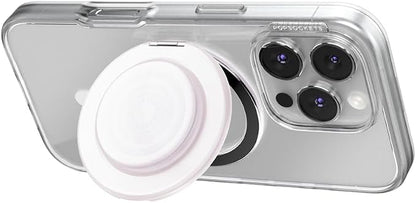 PopSockets Kick-Out Grip for MagSafe, Adjustable Kickstand for Portrait or Landscape, Magnetic Stand - Opalescent
