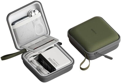 Hagibis Electronics Organizer Travel Case Cable Organizer Bag Pouch Portable Waterproof Carry Case for Cable, Charger,Power Bank, SD Card, Mouse, USB Flash Disk (DPB01 Green)