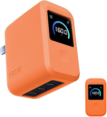 Charger Case Compatible with Anker Prime 160W Charger, for Smart Display Protection & Scratch-Resistant Cover (Orange)