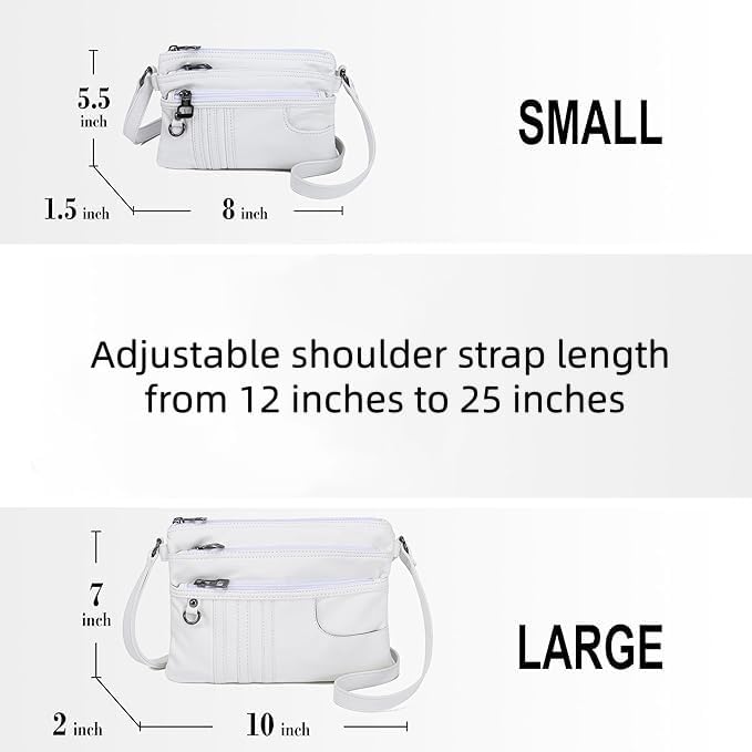 MINICAT Multiple Pockets Small Crossbody Purse Cell Phone Purse Shoulder Bags for Women Cross Body Bag for Woman