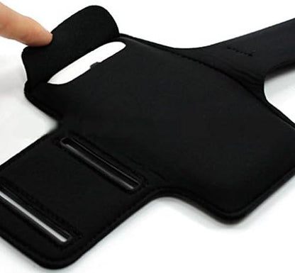 Galaxy Express 3 Compatible Armband Sports Gym Workout Cover Case Running Exercise Arm Strap Band Neoprene Black for Samsung Galaxy Express 3