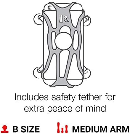 RAM Mounts X-Grip Large Phone Mount with Handlebar U-Bolt Base RAM-B-149Z-UN10U with Medium Arm for Motorcycle, ATV/UTV, Bike