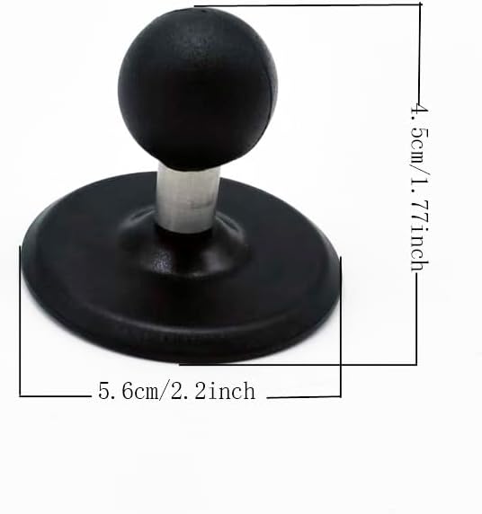 Adhesive 1 Ball Mount Car Phone Holder Compatible with Ram Mounts B Size Socket Arm, 1 inch Ball Mount Base Ball Adapter for Car Phone Mount, Desk Top Phone Holder for Car Dashboards