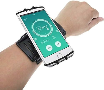 Outdoor Cycling Sport Running Gym 360° Rotating Armband Wristband Phone Holder for iPhone Air, iPhone 17 Pro, 16 Plus 15 14 13 12 11 Pro Max XR Samsung Galaxy A16 A15 A25 A35 A55 A36 A26 A54