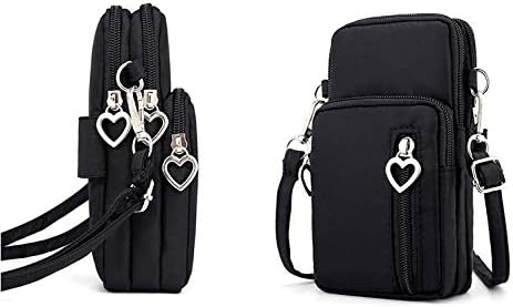 Women Nylon Cell Phone Purse Small Crossbody Bag Sport Armband for iPhone 13 Pro Max Galaxy S22 S21 Ultra Moto G Pure G Power