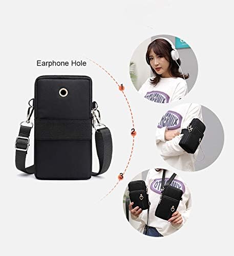 Phone Armband for iPhone 16 15 14 13 Pro/Pro Max, Samsung Galaxy S25 S24 Ultra Plus A16 A15 A06 - Crossboy Phone Purse Bag